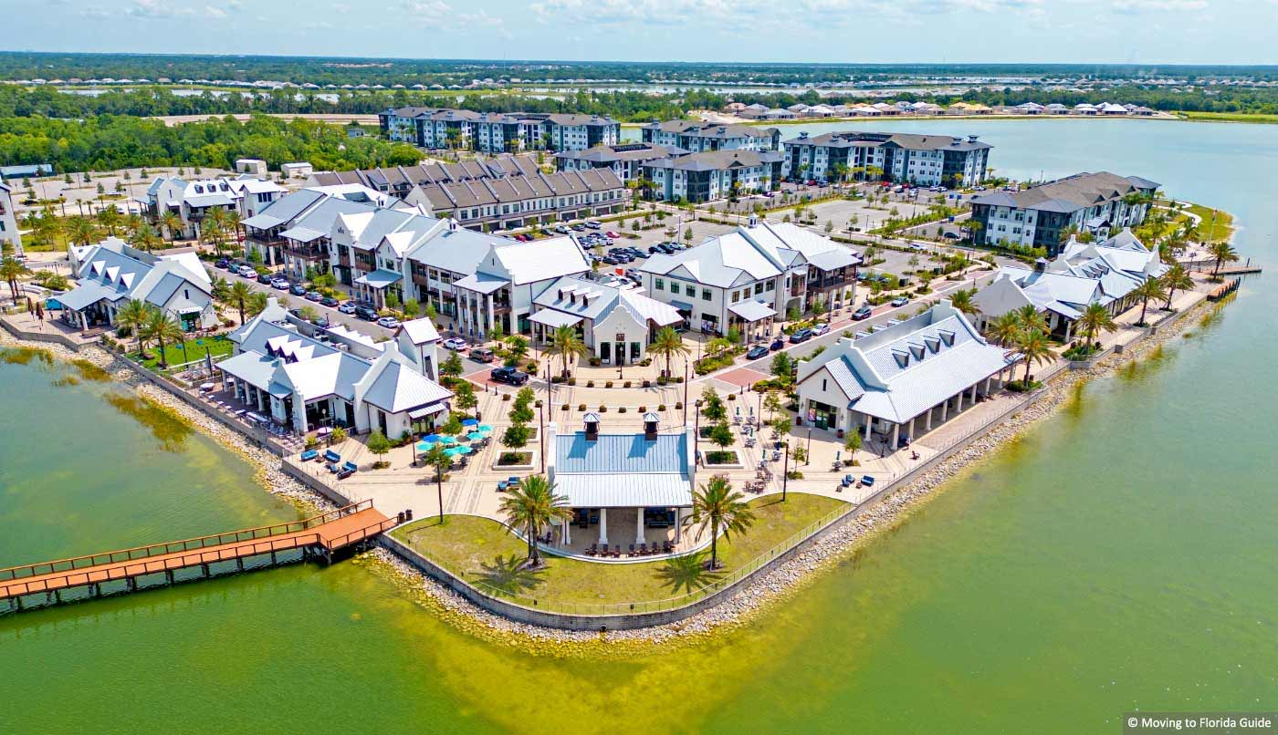 Waterside Place Town Center from Above